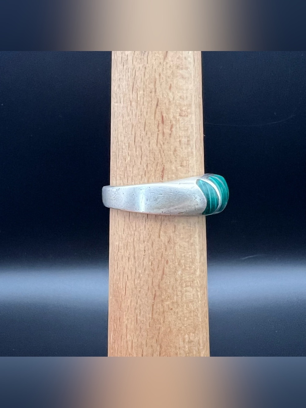 TAXCO Mexico Malachite Ring - Picture 2 of 6